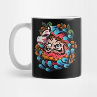 Kitsune Daruma Mug